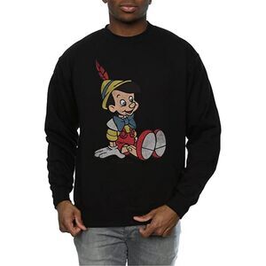 Pinocchio Mens Classic Cotton Sweatshirt / Black